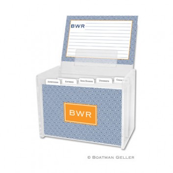 Recipe Box – Greek Key 1 Recipe Box - Greek Key