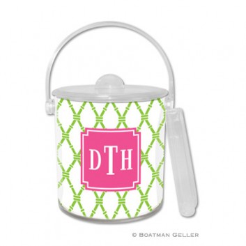 Ice Bucket – Bamboo Green & Raspberry 1 Ice Bucket - Bamboo Green & Raspberry