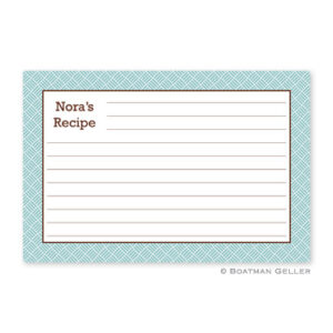 Recipe Cards - Basket Weave