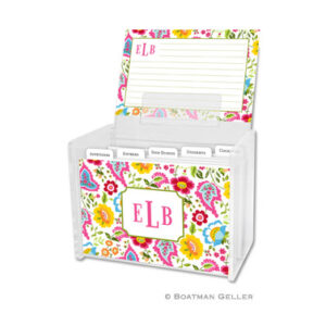 Recipe Box - Bright Floral