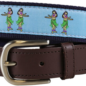 Hula Girls Leather Tab Belt